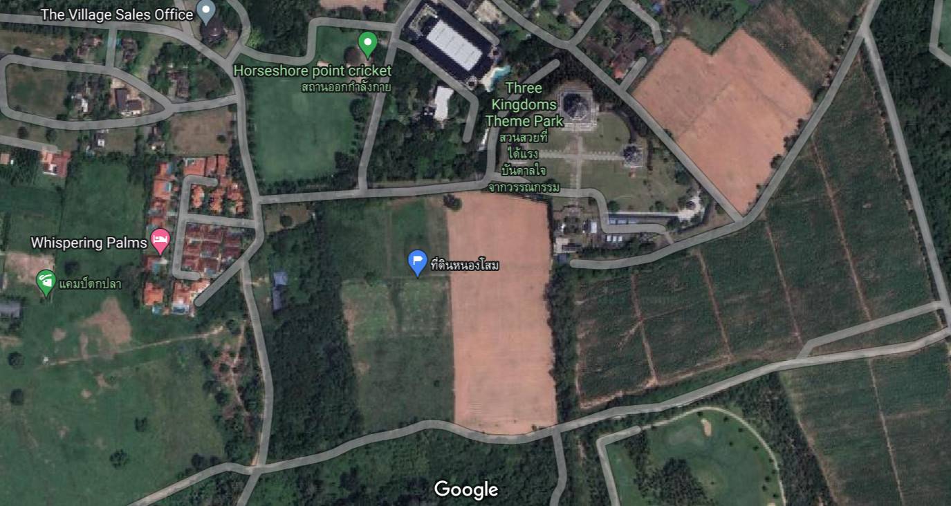 Land sale 38 rai 30 sqw, Mabprachan Lake, Siam Country Club area