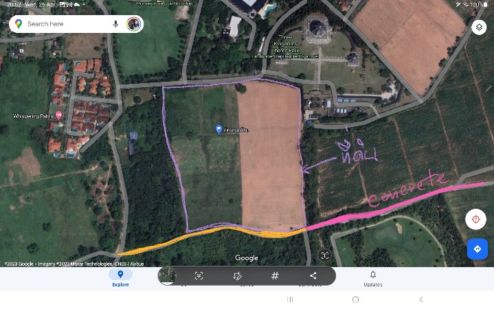 Land sale 38 rai 30 sqw, Mabprachan Lake, Siam Country Club area