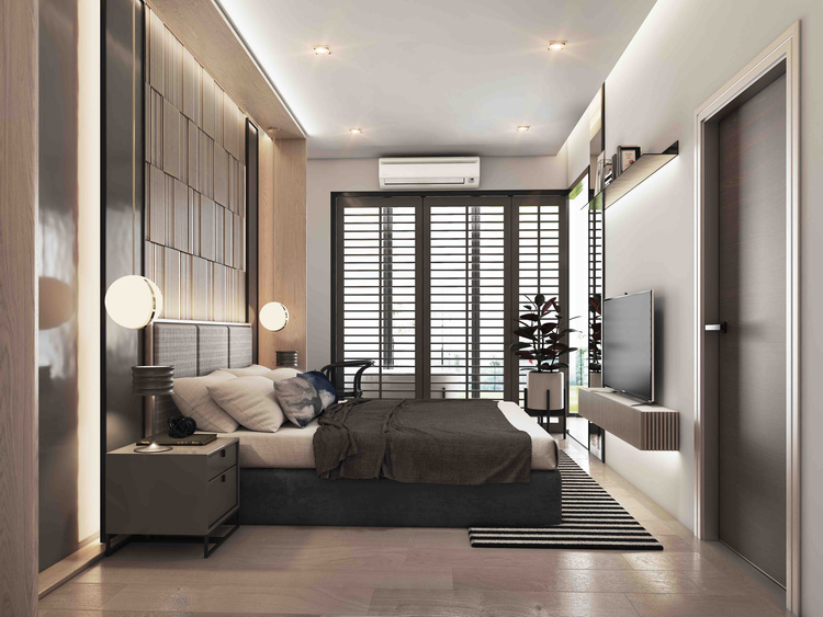 1 Bedroom interior render 2