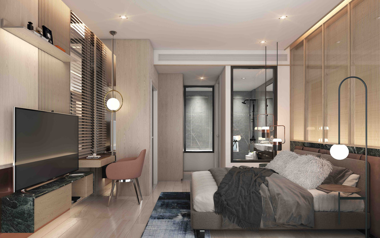 2 Bedroom interior render 2