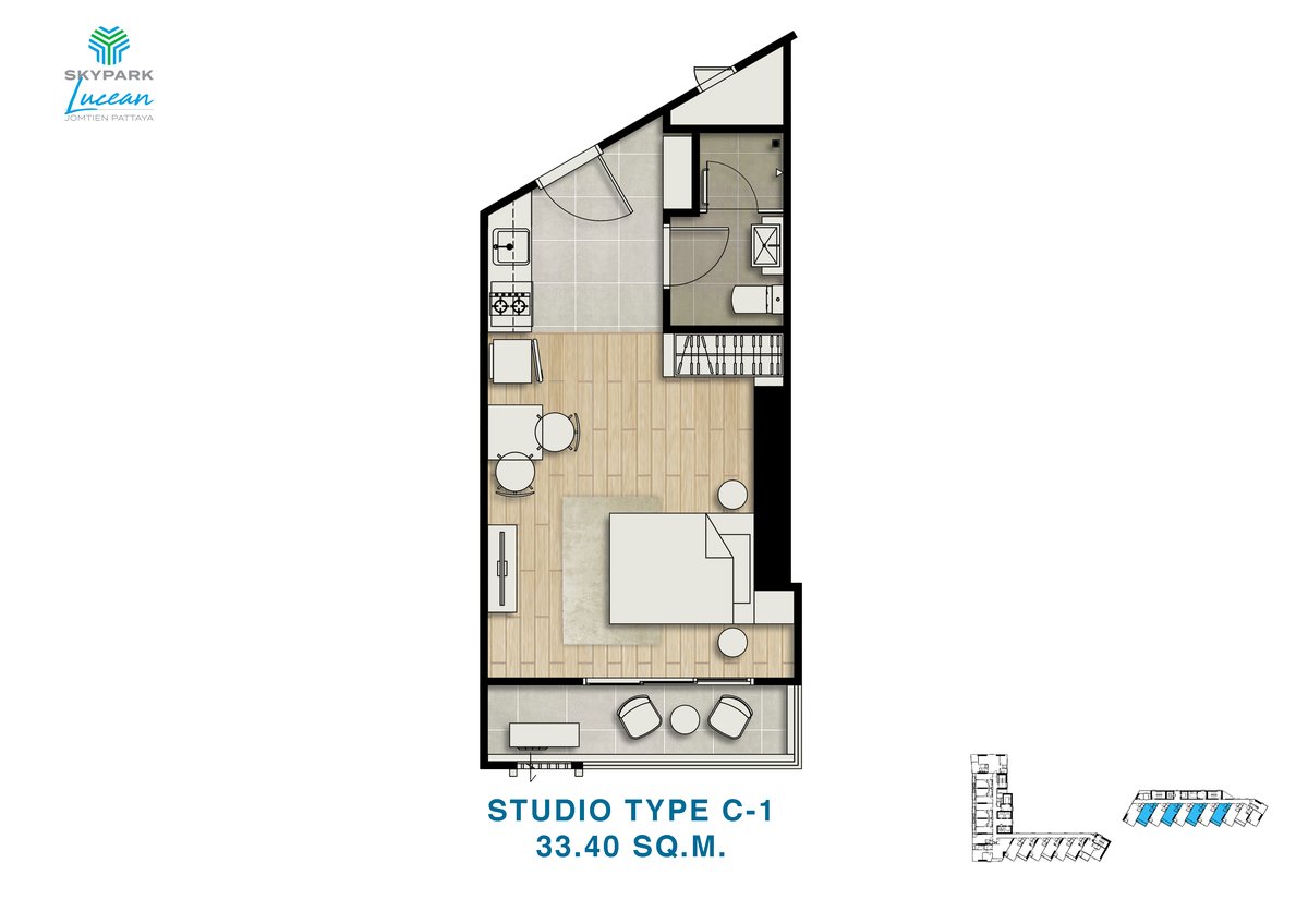 Type C-1 floor plan